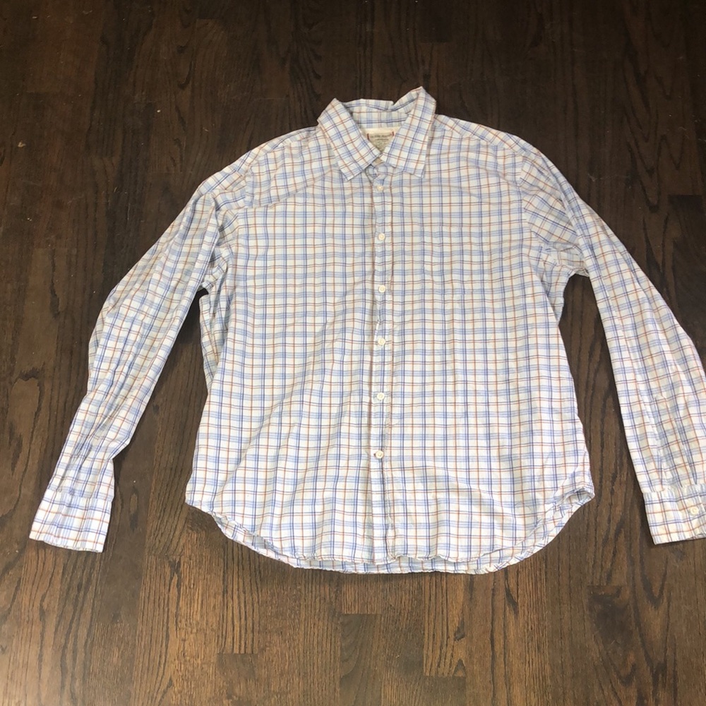 Men XL “Guess Jeans” Dress Shirt Blue